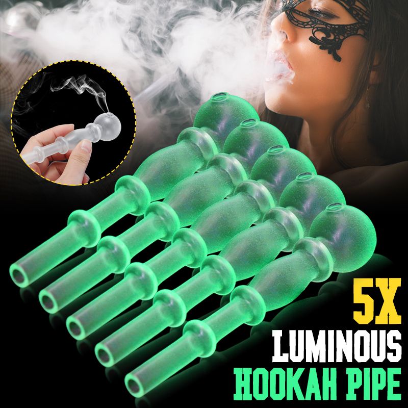 Noctilucent Glass Pipe With Removable Glass Cone / Bowl Bong