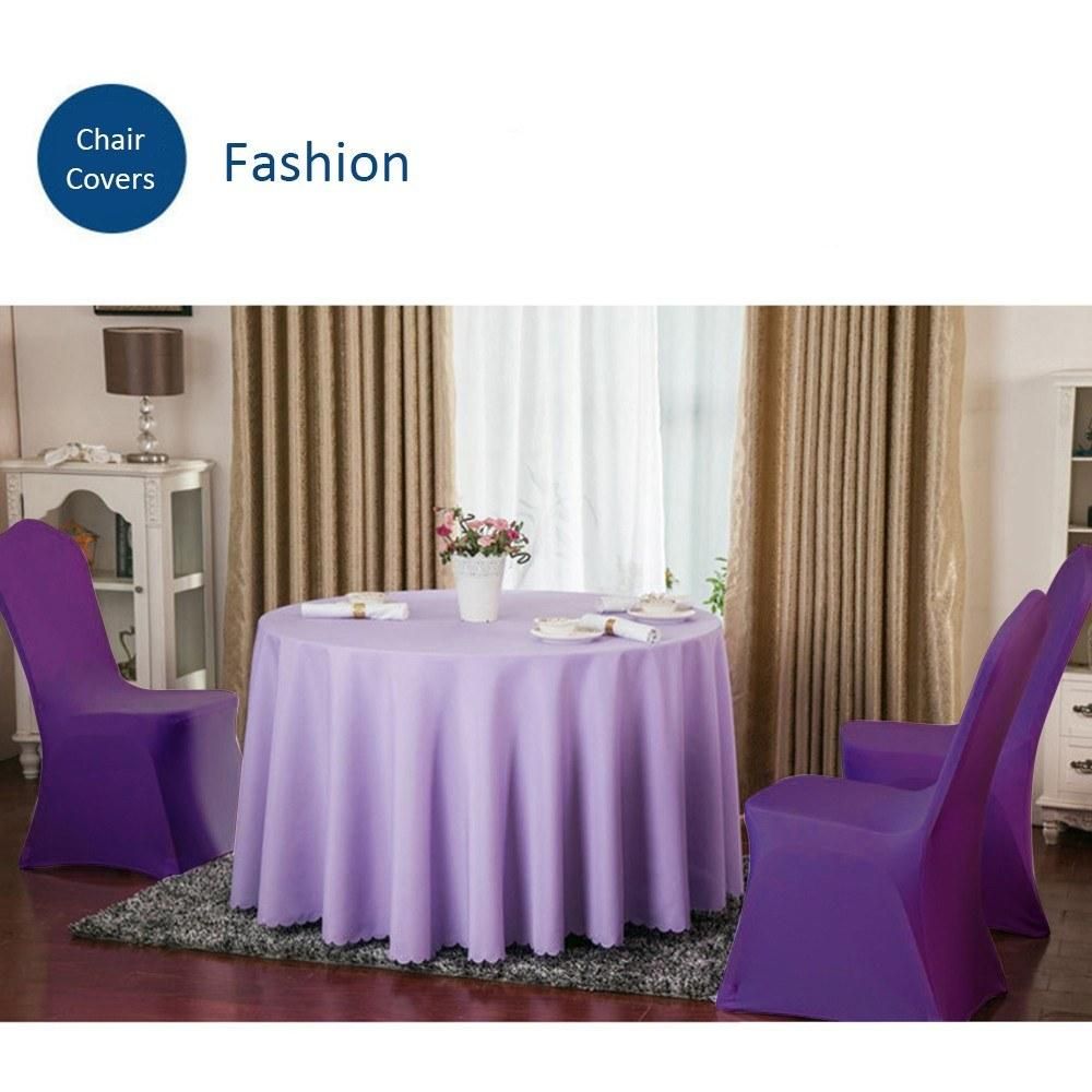 Chair Cover Stretch Elastic Universal Spandex Polyester Fabric Chair Covers for Wedding Party Banquet Hotel Dining Room Kitchen