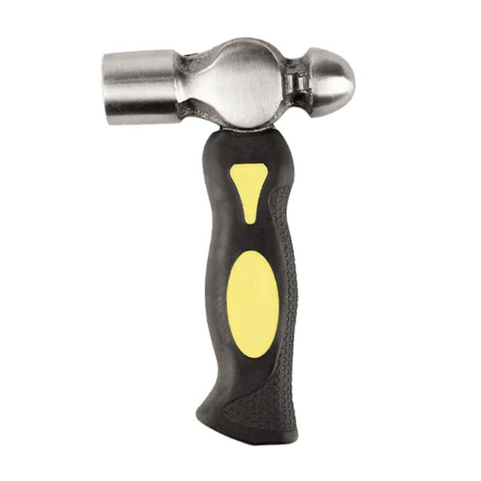 Stubby Steel Hammer Ergonomic Handle Jewelry Mallet Metal Leather