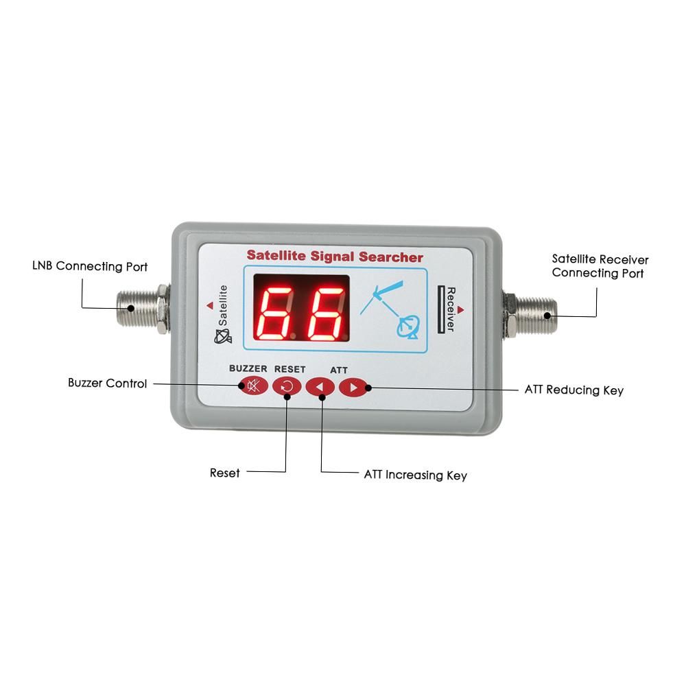 Digital Satellite Signal Finder Meter Mini Satellite Finder with Buzzer
