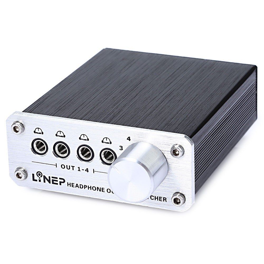 A985 Digital Audio Signal Switch 4 Input 4 Output Earphone