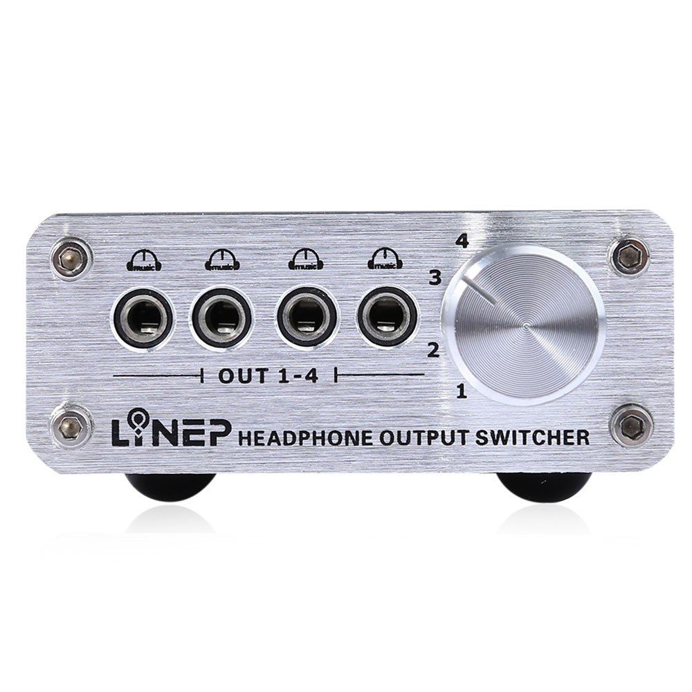 A985 Digital Audio Signal Switch 4 Input 4 Output Earphone