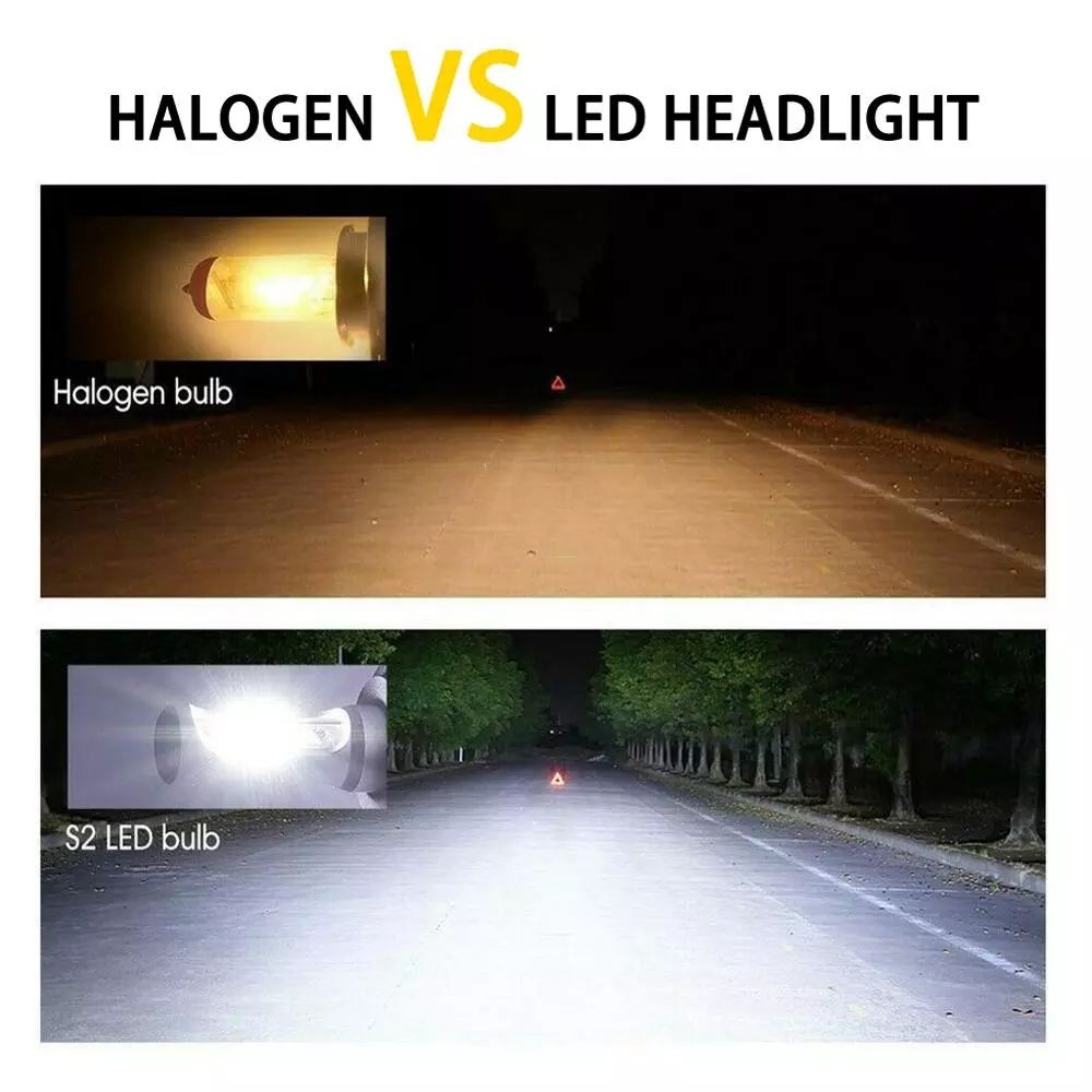 360 Degree Beam Angle H7 LED Headlight Bulbs 55W 8000LM 6000K Super Bright Wholesale CSV