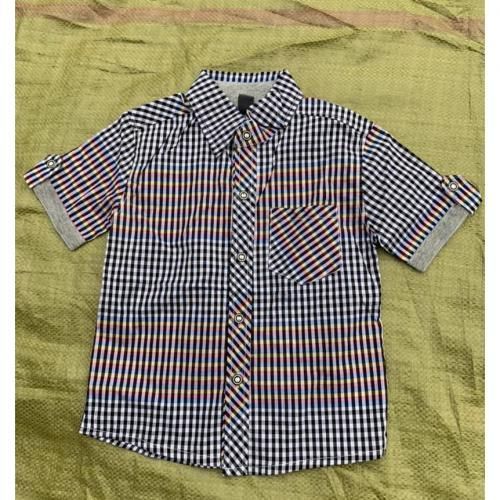Children Button Down Shirts Short Sleeve Top For Boys - A Set Of 3