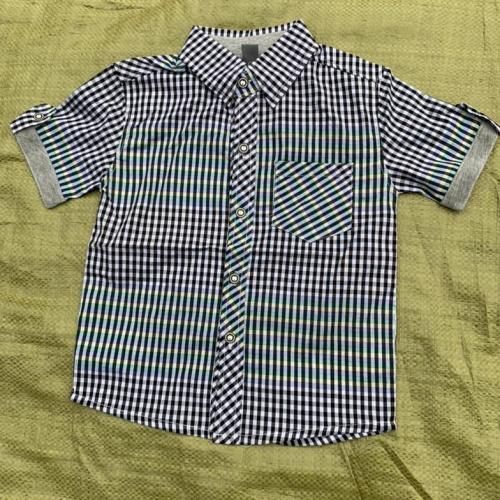 Children Button Down Shirts Short Sleeve Top For Boys - A Set Of 3
