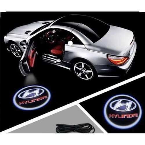 Hyundai Ghost Shadow Car Logo Brand Door Welcome Light For Two Doors