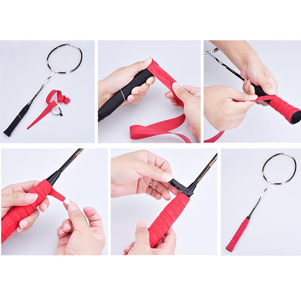15Pcs Badminton Bat Sweatband Anti-slip Tennis Racket Grips Tape Fishing Rod Sweat Absorbent Strips