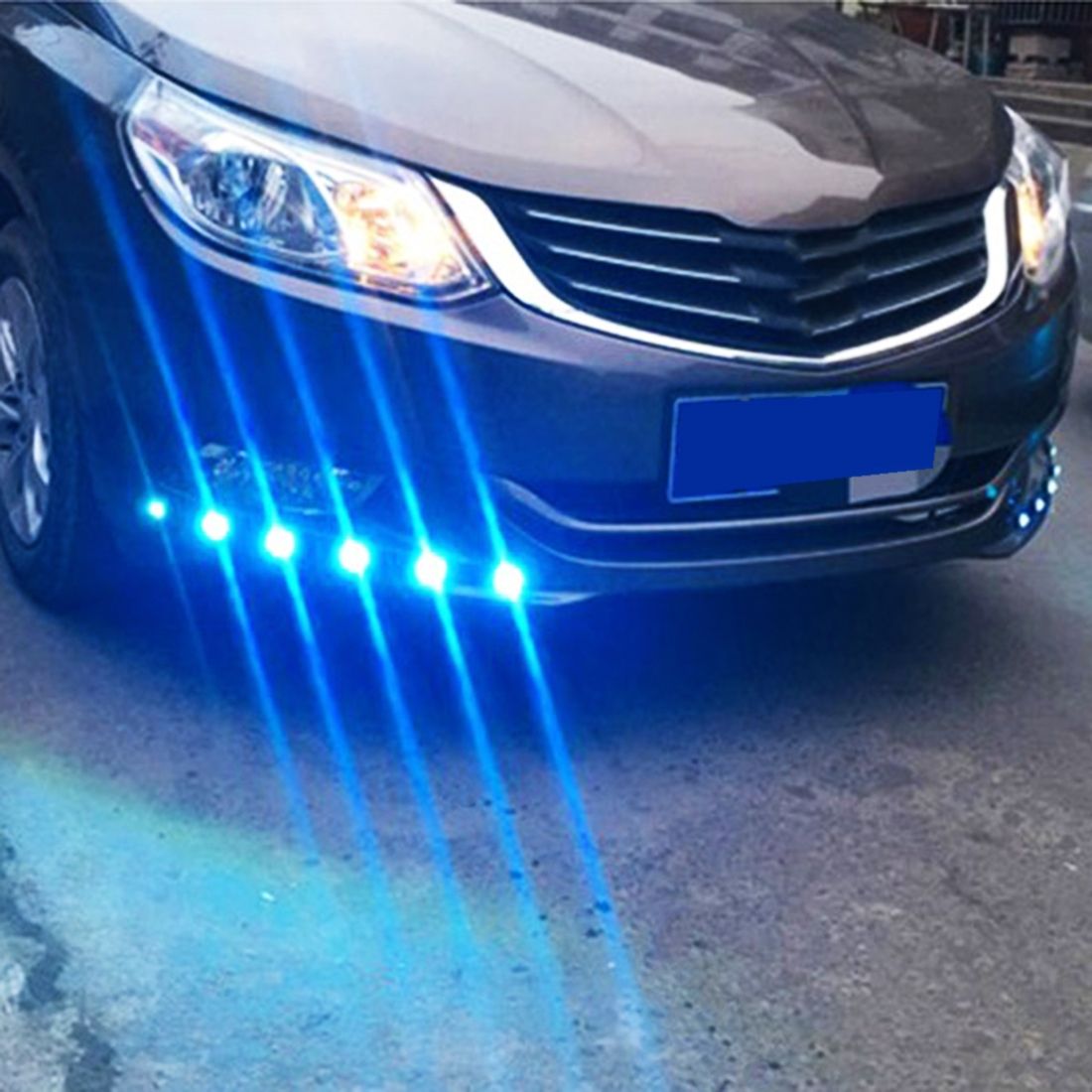 2 PCS 2x 3W 120LM Waterproof Eagle Eye Light White LED Light For Vehicles, Cable Length: 60cm(Silver)