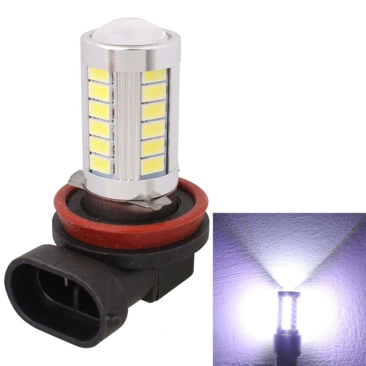 2 PCS H8/H11 White Light 5630 SMD 33 LED Car Fog Light Bulb