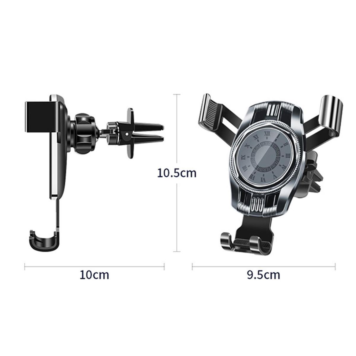Car Phone Stand Gravity Rebound Car Air Outlet Phone Holder Black