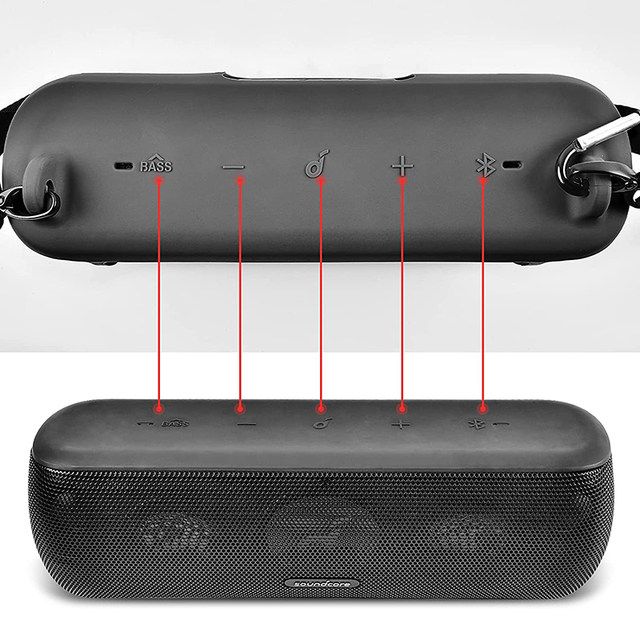 Silicone Case - Anker Soundcore Motion+ Speaker Pouch -Black