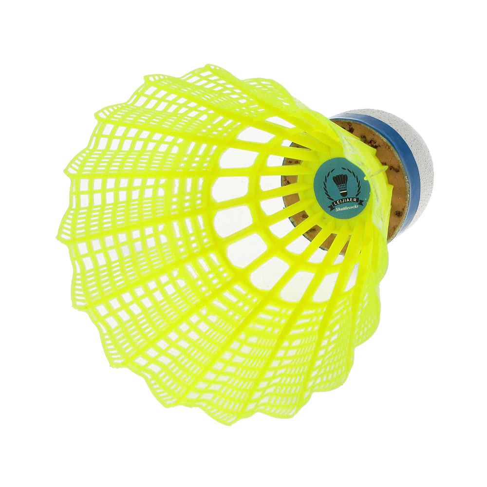 6PCS Professional Badminton Ball Yellow Feather Nylon