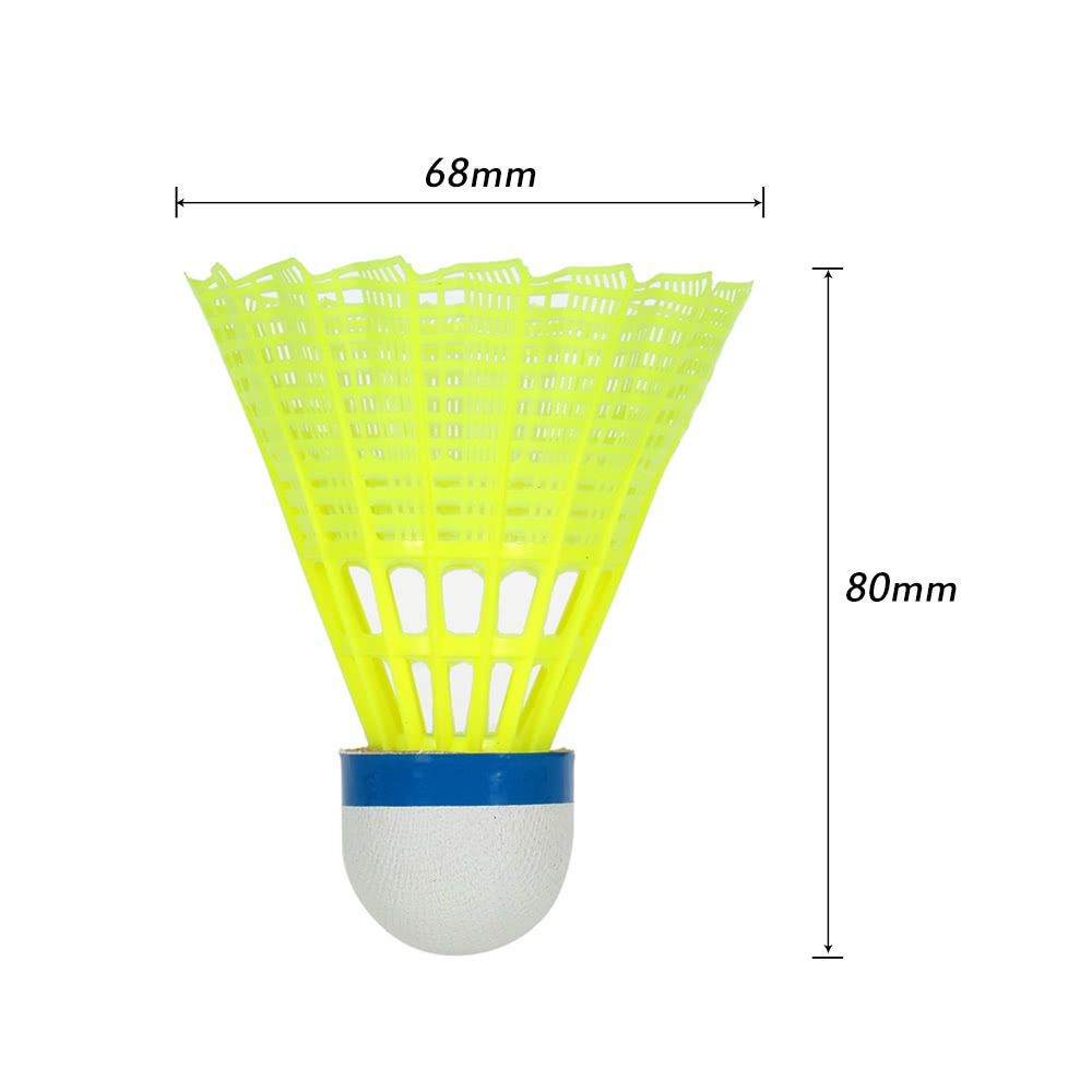6PCS Professional Badminton Ball Yellow Feather Nylon