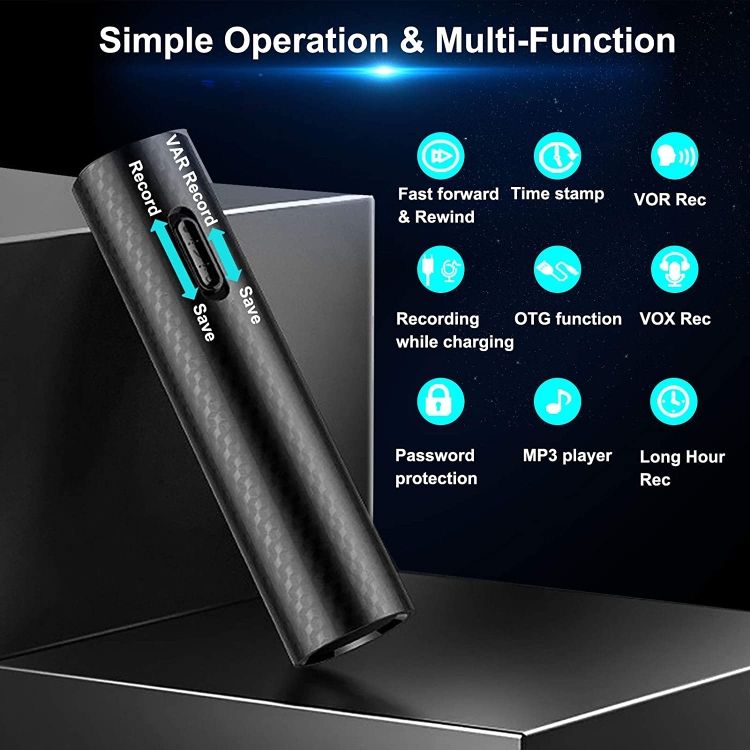 Q71 Portable HD Noise Reduction Recording Pen, Capacity:16GB