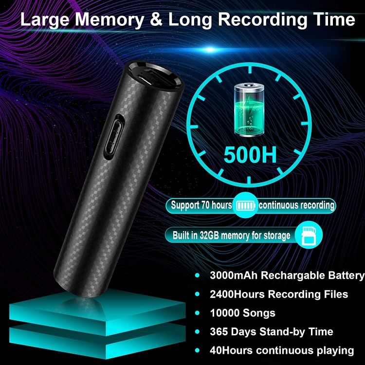 Q71 Portable HD Noise Reduction Recording Pen, Capacity:16GB