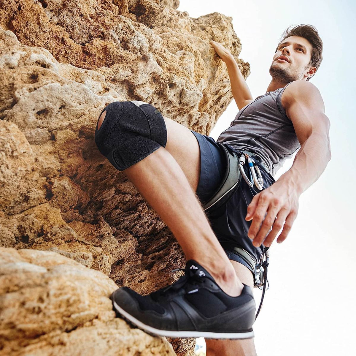 Full Length Neoprene Knee Support-Brace/Arthritis Pain Relief- Workout Knee Protect