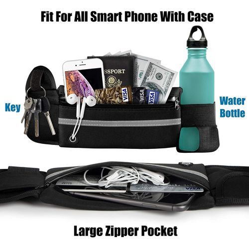 Running Waist Packs Bag Waterproof Sports Belt Pouch Waist Packs Fanny Pack