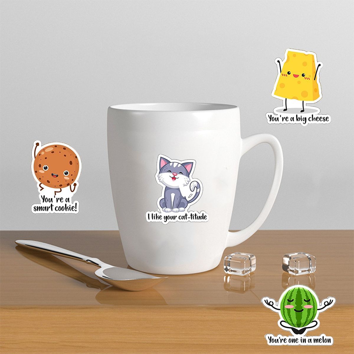 200Pcs Teacher Reward Sticker Animals Fruit Motivational Sticker Multicolor