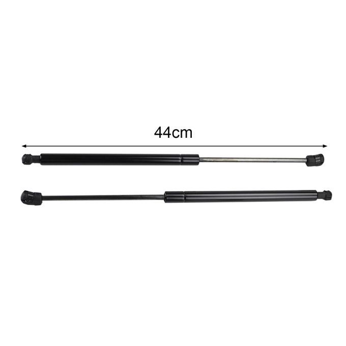 2Pcs Carbon Steel Front Hood Bonnet Support Lift-Black