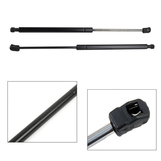 2Pcs Carbon Steel Front Hood Bonnet Support Lift-Black