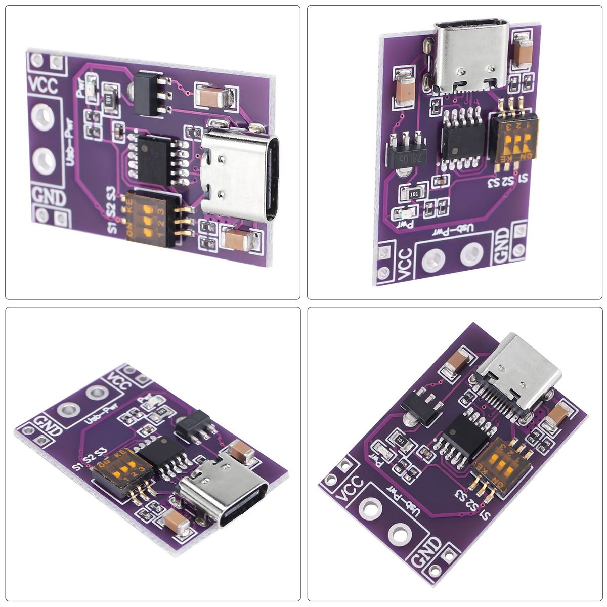 Type-C QC PD20 PD30 to DC Spoof Fast Charge Trigger Detector USB-PD Notebook Power Supply Change Board Module