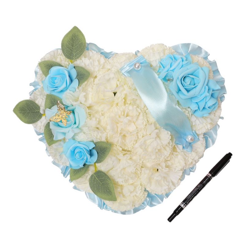 Artificial Flower Garland Funeral Floral Arrangements Heart