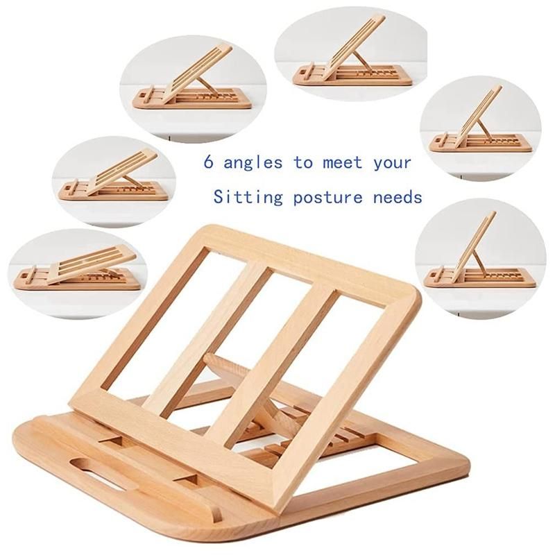 Laptop Stand, Wooden Foldable Portable Computer Stands ,Ergonomic Laptop Holder for All Laptops 10-15.6 inch