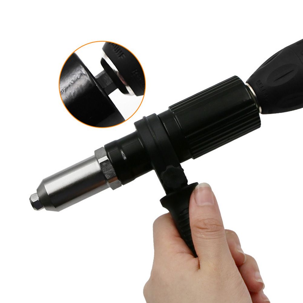 2.4mm-4.8mm Electric Rivet Nut Gun Drill Adapter Alloy Cordless Riveting Tool Insert Nut Pull Rivet Tool Power Tools Acessories