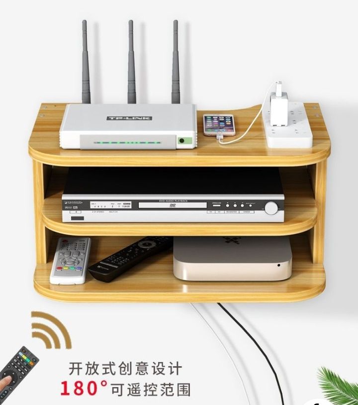 DVD AUDIO  DECODER WALL SHELF WITH HANGING HARDWARE