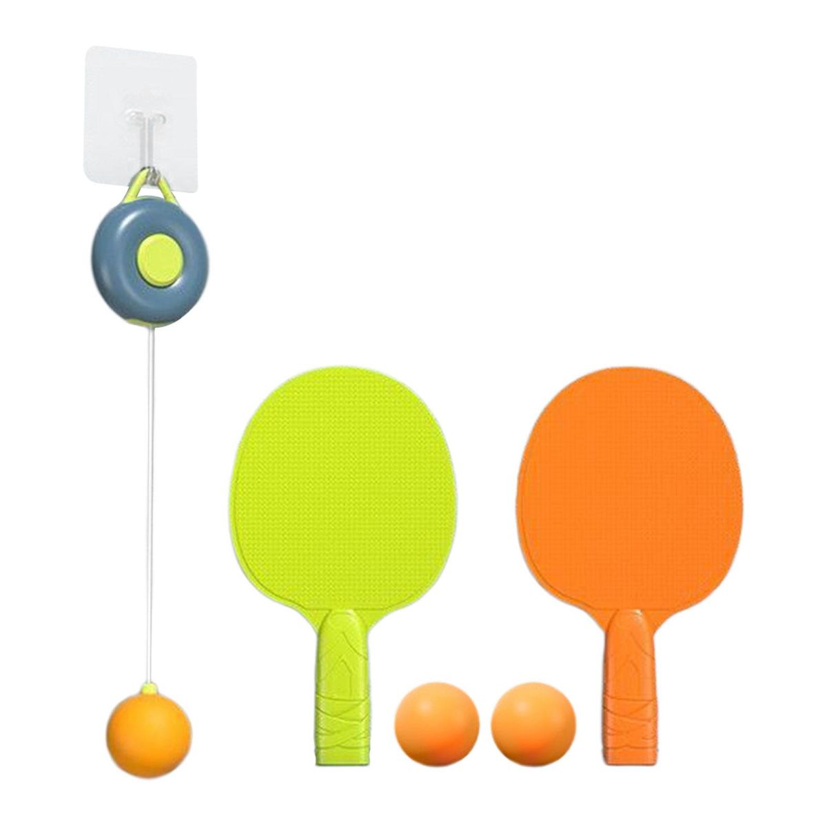 Tennis Trainer Self Training Set Telescopic Solid Color