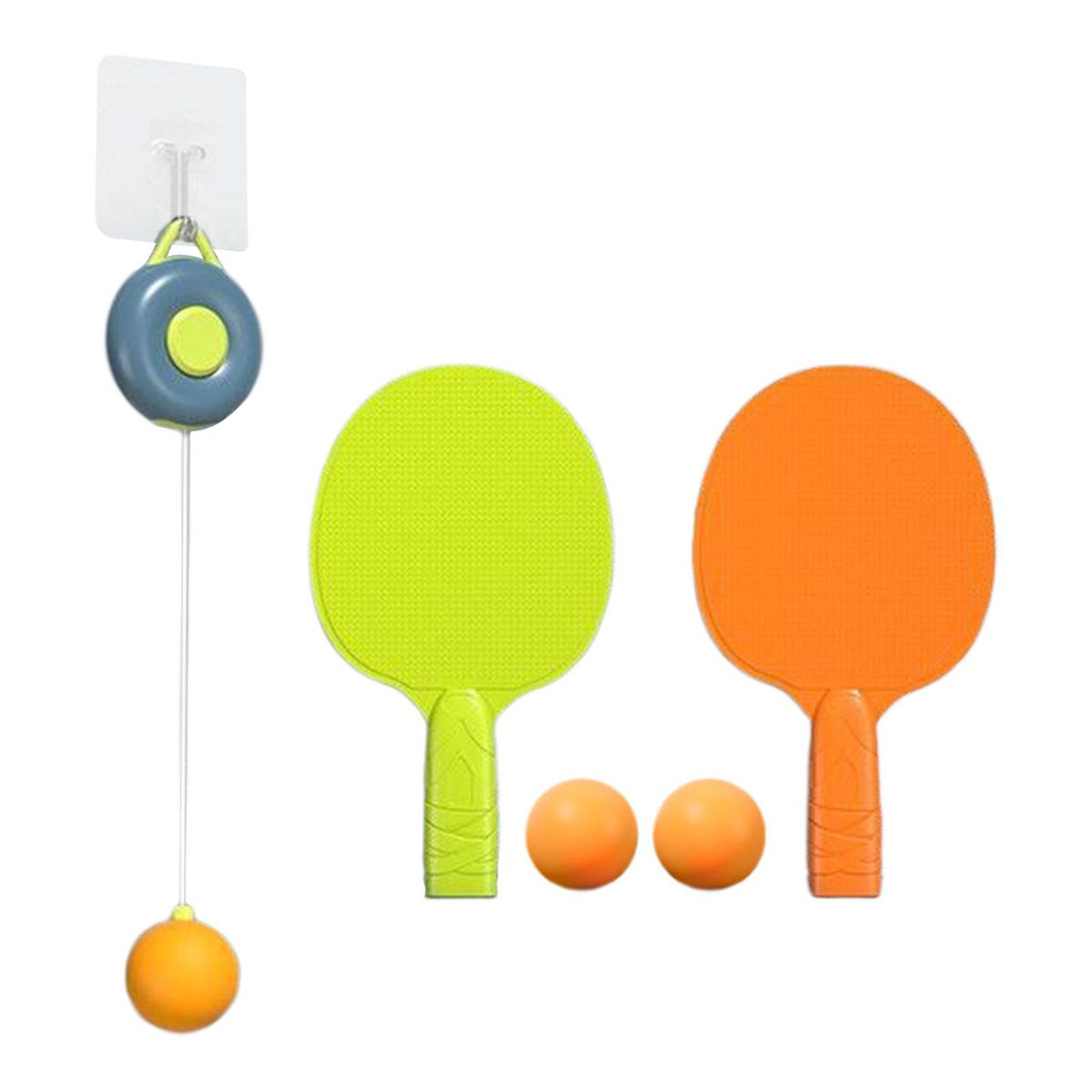 Tennis Trainer Self Training Set Telescopic Solid Color