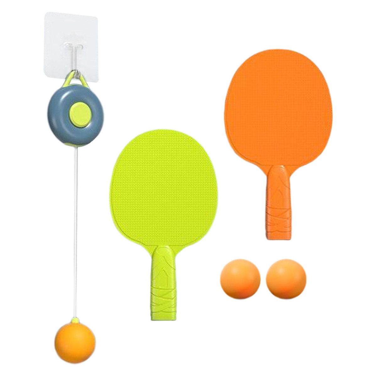 Tennis Trainer Self Training Set Telescopic Solid Color
