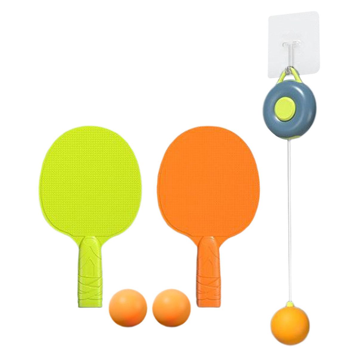 Tennis Trainer Self Training Set Telescopic Solid Color