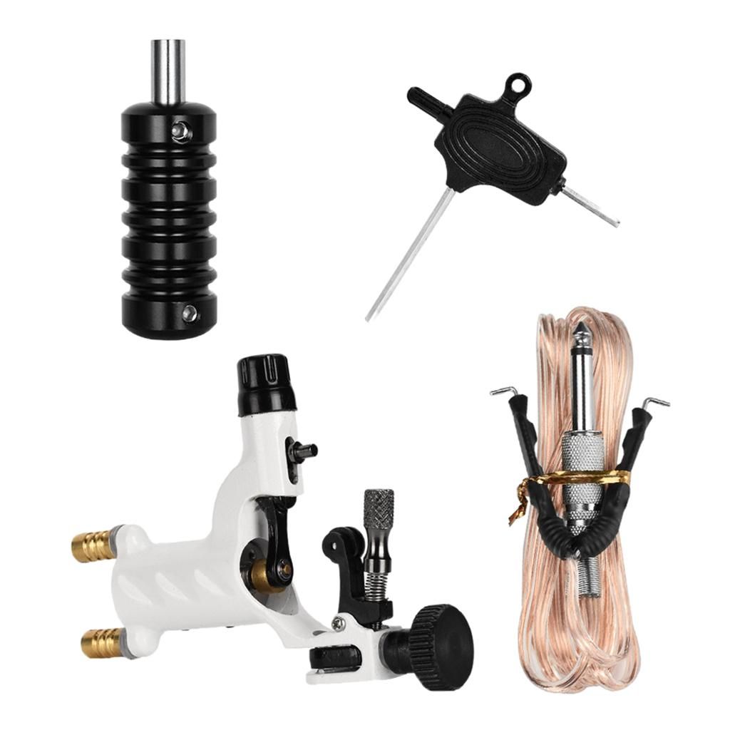 Starter Complete Tattoo Kit Shading Machine Screw Adjustment  Black