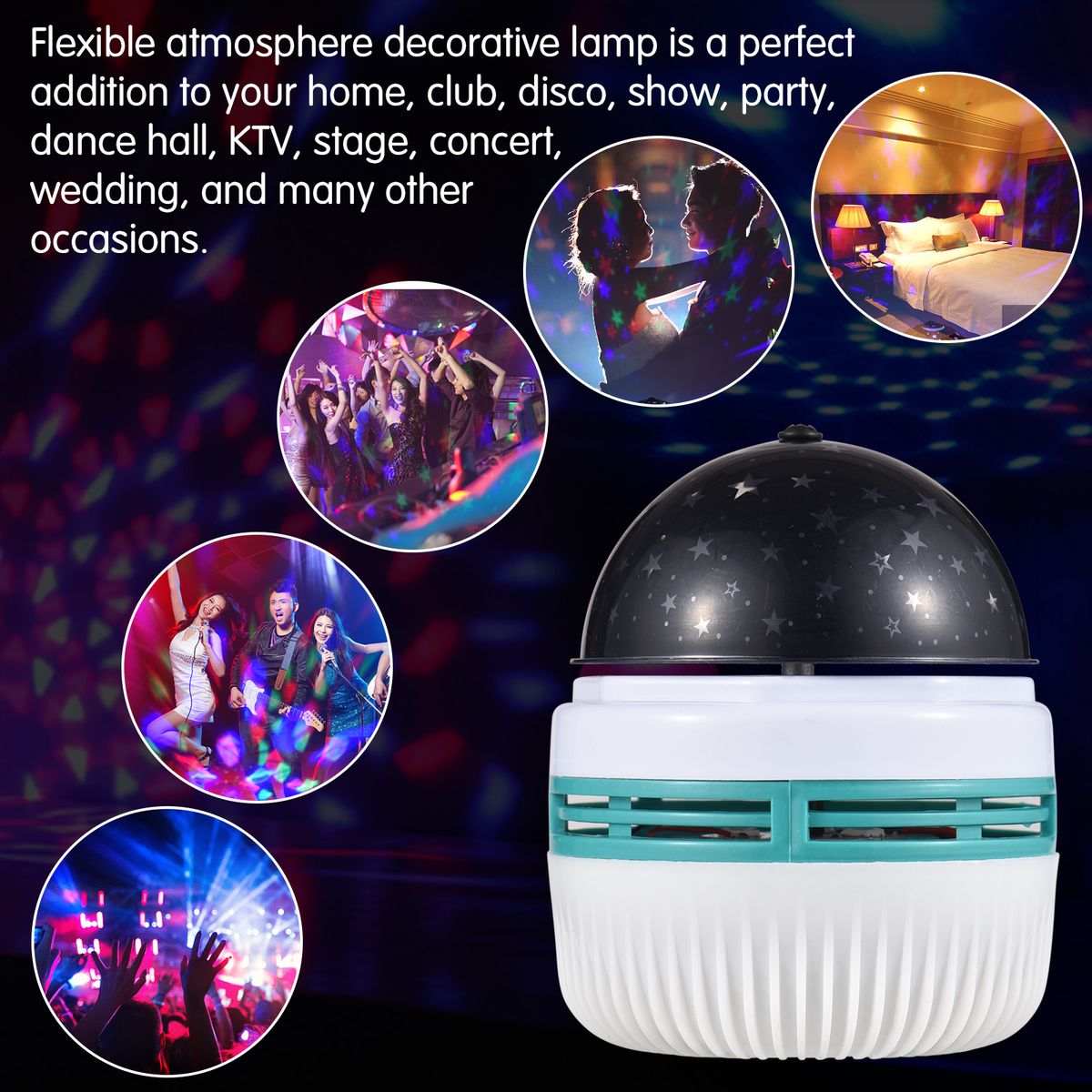 USB Starry Night Light Projector USB Star Light Mini Disco