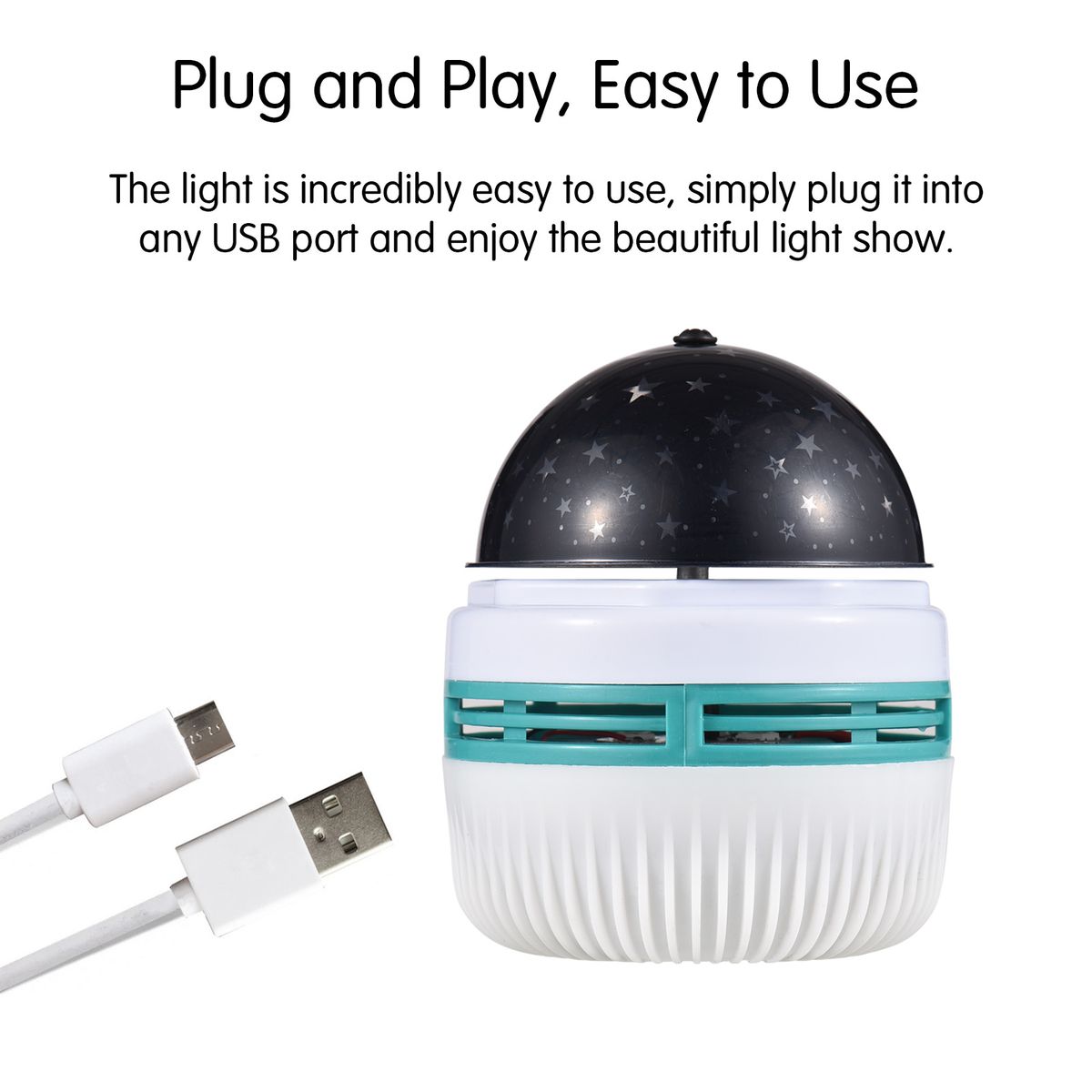 USB Starry Night Light Projector USB Star Light Mini Disco