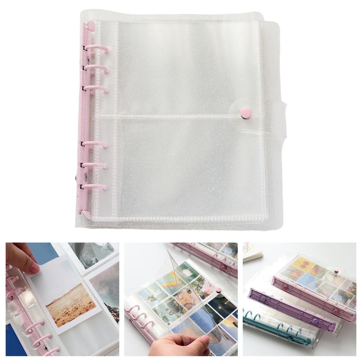 Picture Storage Refillable Notebook Pink