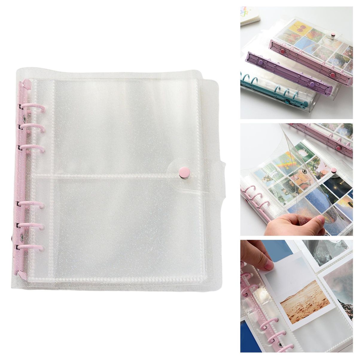 Picture Storage Refillable Notebook Pink