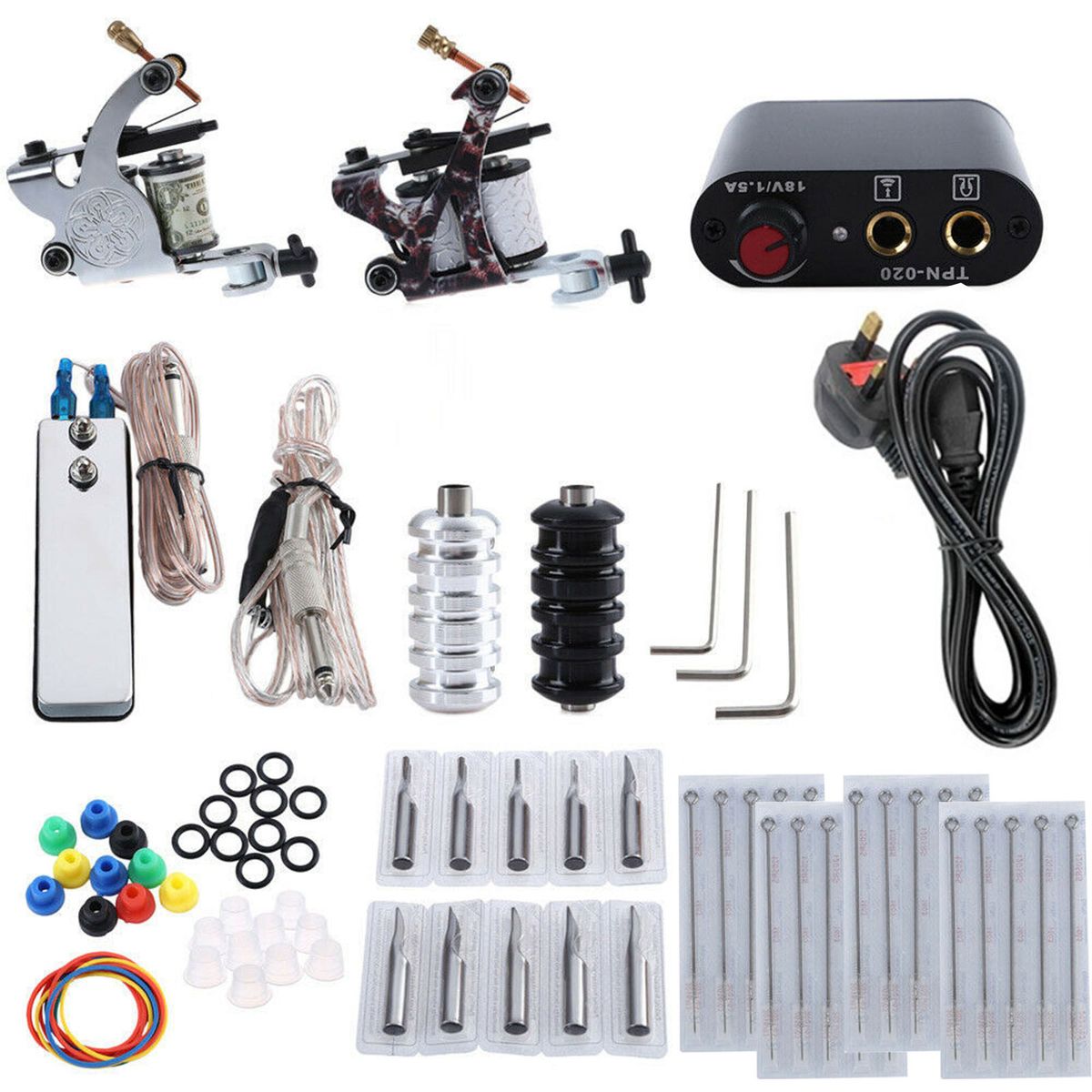 Tattoo Machine Kit Rotary Tattoo Machine Power Supply With