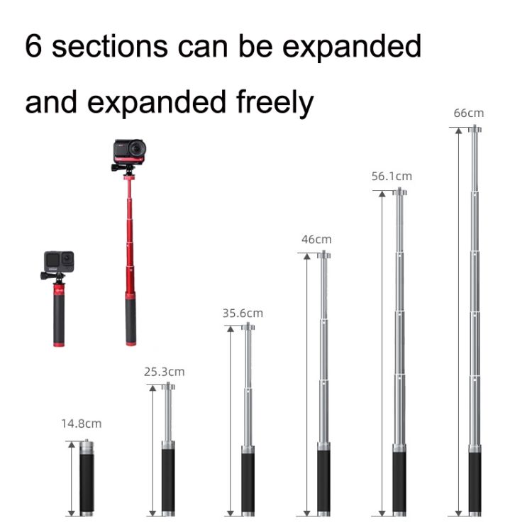 Tripod Stand Extension Rod Edition (Titanium Color)