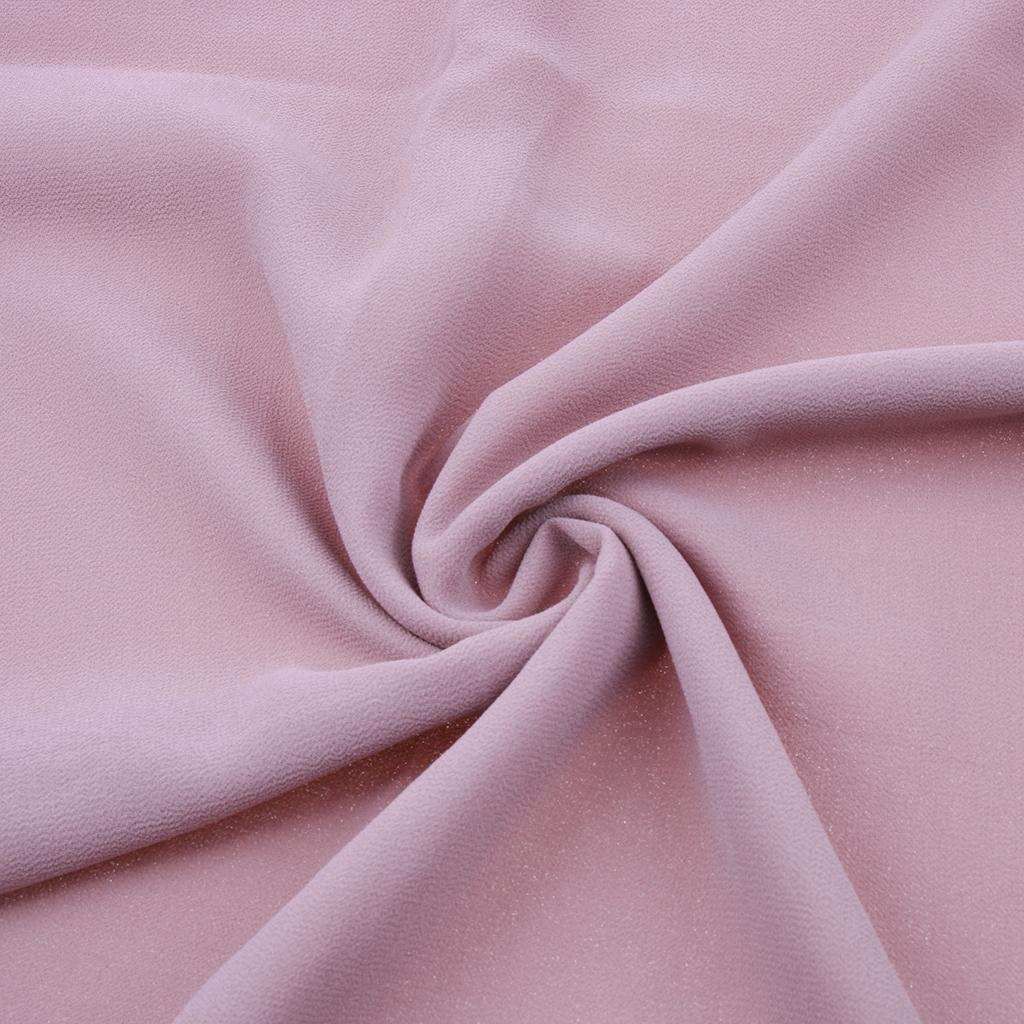 Bubble Chiffon Scarf Hijab Plain Maxi Headscarf Dusty Pink