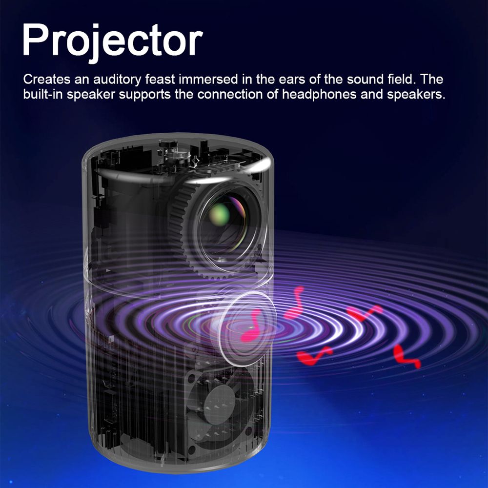 YT400 LED Video Projector Home Theater Movie Player Mini