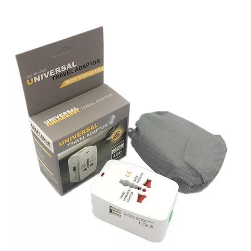 Universal Travel Adapter With USB Port - 1 Piece