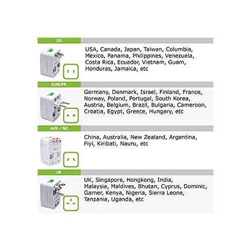 Universal Travel Adapter With USB Port - 1 Piece