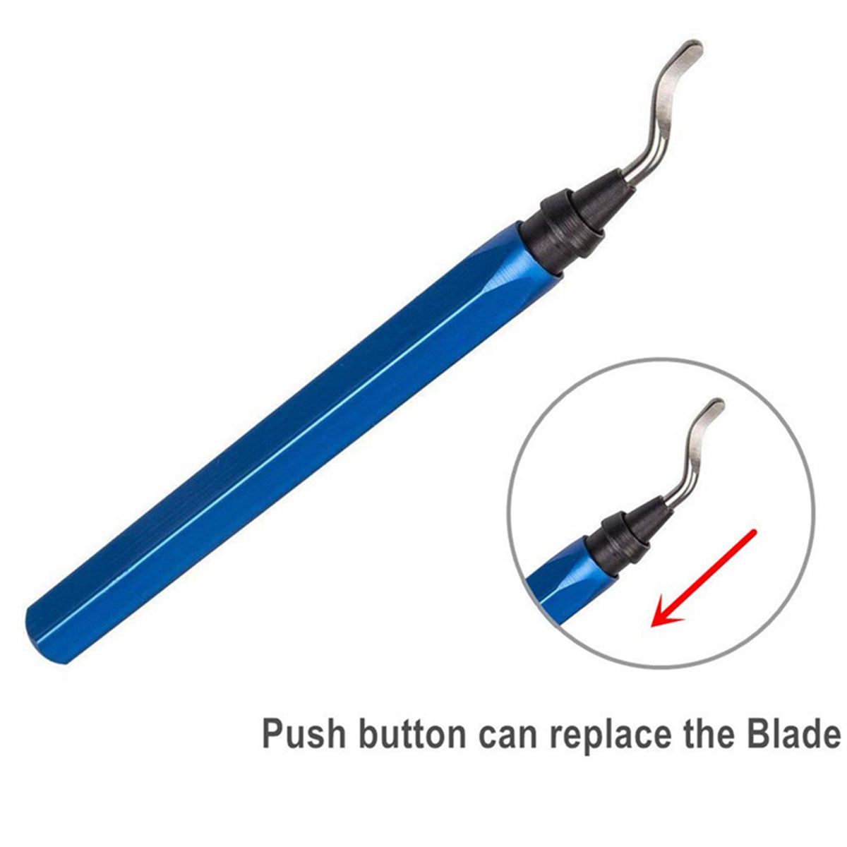 16Pcs Rotary Deburr Blades Set Aluminum Alloy Handle With