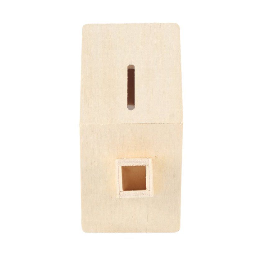Ute  Hildren Handmade Diy Baipi House  Oin Piggy    Olle Tible Ornament-white-house-shape