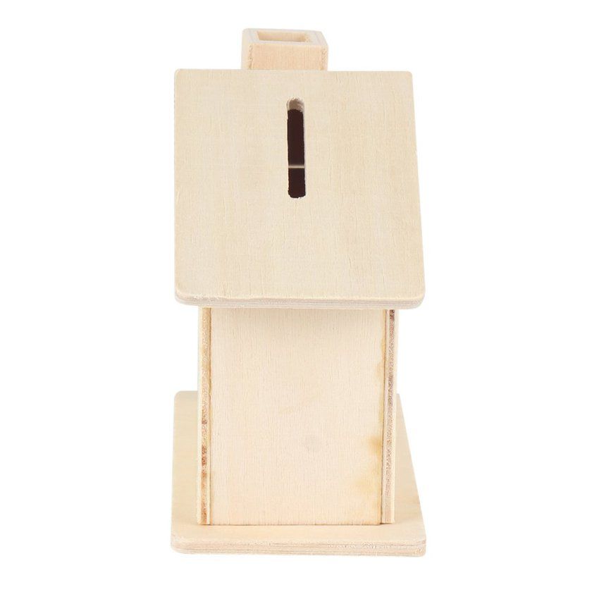 Ute  Hildren Handmade Diy Baipi House  Oin Piggy    Olle Tible Ornament-white-house-shape