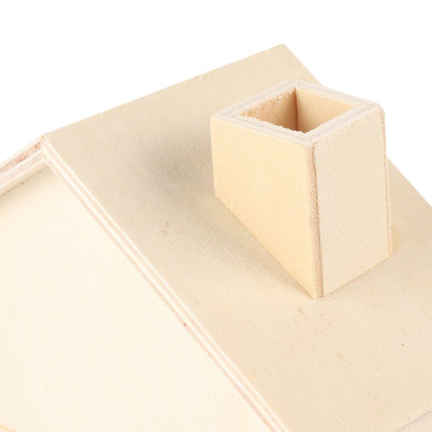 Ute  Hildren Handmade Diy Baipi House  Oin Piggy    Olle Tible Ornament-white-house-shape