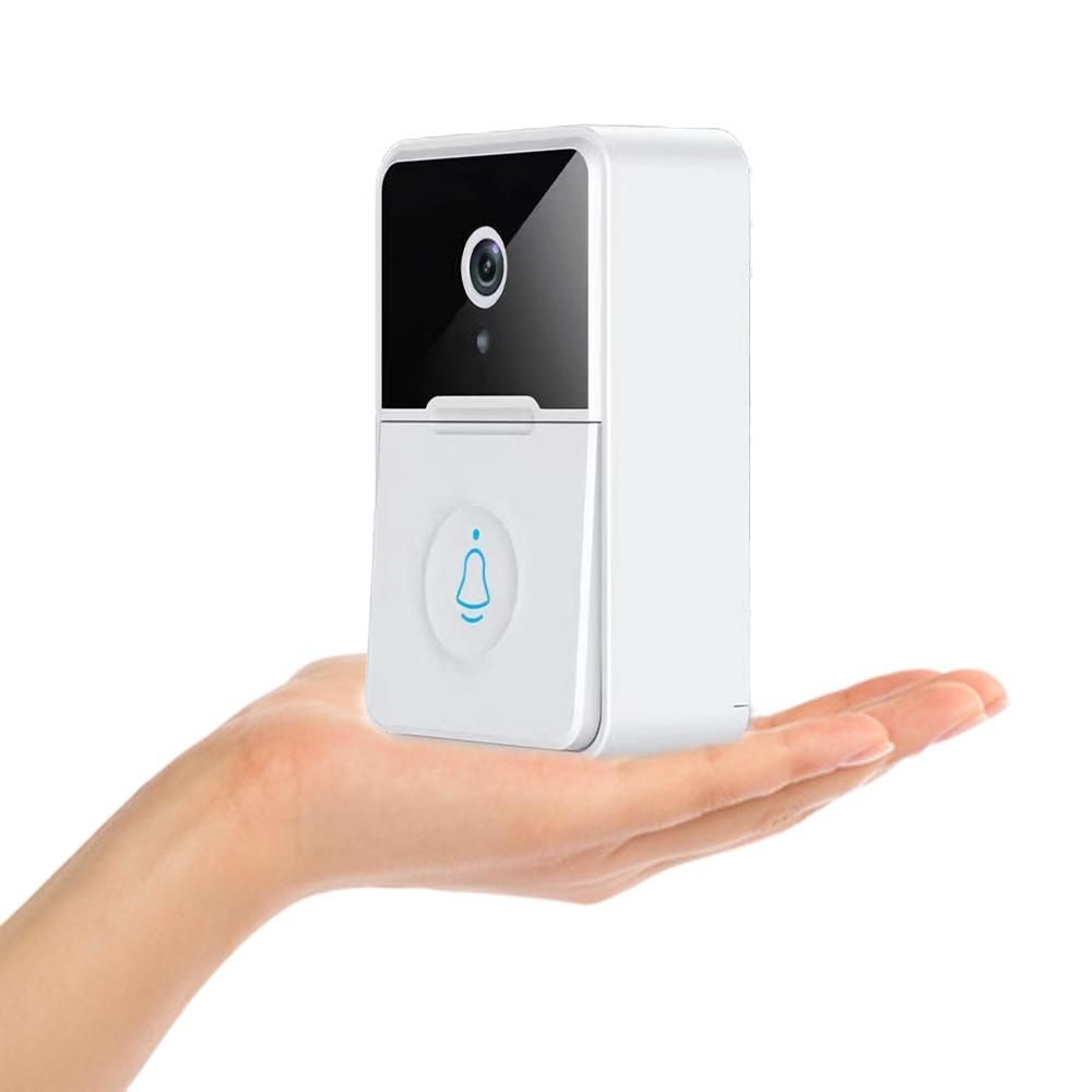 Wireless Video Doorbell Camera Visual Smart Doorbell with Motion Detection Night Vision 2-Way Audio Real-Time Monitoring AAA Batteries Powered