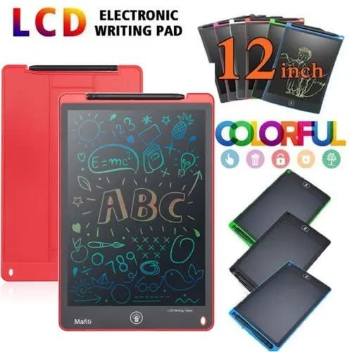 Kids Writing Tablet - Erasable 8.5 Inch LCD Screen - Red